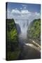 Victoria Falls and Zambezi River, Zimbabwe/Zambia border, Africa-David Wall-Stretched Canvas