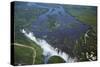 Victoria Falls and Zambezi River, Zimbabwe/Zambia border-David Wall-Stretched Canvas