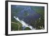 Victoria Falls and Zambezi River, Zimbabwe/Zambia border-David Wall-Framed Photographic Print