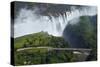 Victoria Falls and Zambezi River, Zimbabwe/Zambia border-David Wall-Stretched Canvas