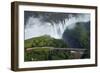 Victoria Falls and Zambezi River, Zimbabwe/Zambia border-David Wall-Framed Photographic Print