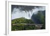 Victoria Falls and Zambezi River, Zimbabwe/Zambia border-David Wall-Framed Photographic Print