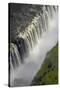 Victoria Falls and Zambezi River, Zimbabwe/Zambia border-David Wall-Stretched Canvas