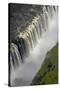 Victoria Falls and Zambezi River, Zimbabwe/Zambia border-David Wall-Stretched Canvas