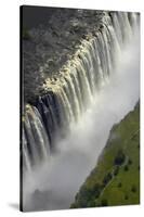 Victoria Falls and Zambezi River, Zimbabwe/Zambia border-David Wall-Stretched Canvas