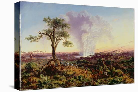 Victoria Falls at Sunrise, with The Smoke, c.1863-Thomas Baines-Stretched Canvas