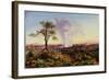 Victoria Falls at Sunrise, with The Smoke, c.1863-Thomas Baines-Framed Giclee Print