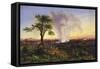 Victoria Falls at Sunrise-Thomas Baines-Framed Stretched Canvas