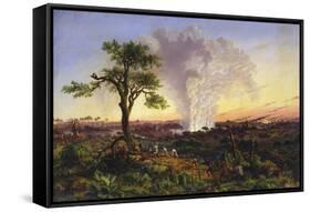 Victoria Falls at Sunrise-Thomas Baines-Framed Stretched Canvas