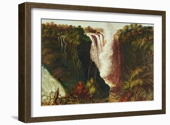 Victoria Falls from Western End of Chasm-Thomas Baines-Framed Giclee Print