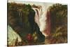Victoria Falls from Western End of Chasm-Thomas Baines-Stretched Canvas