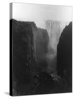 Victoria Falls in Rhodesia Photograph - Rhodesia-Lantern Press-Stretched Canvas