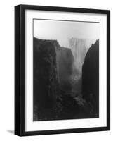 Victoria Falls in Rhodesia Photograph - Rhodesia-Lantern Press-Framed Art Print