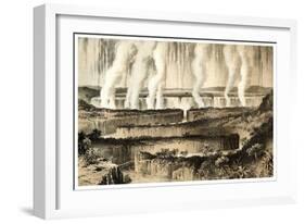 Victoria Falls of the Zambesi, 1883-null-Framed Giclee Print