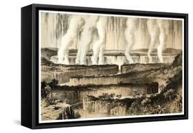 Victoria Falls of the Zambesi, 1883-null-Framed Stretched Canvas