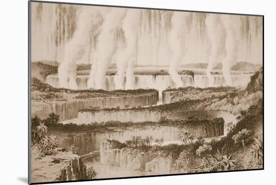 Victoria Falls of the Zambesi-null-Mounted Giclee Print