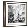 Victoria Falls of the Zambezi River, on the Border Between Zambia and Zimbabwe, 1900-null-Framed Giclee Print