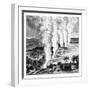 Victoria Falls of the Zambezi River, on the Border Between Zambia and Zimbabwe, 1900-null-Framed Giclee Print