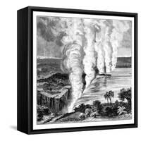 Victoria Falls of the Zambezi River, on the Border Between Zambia and Zimbabwe, 1900-null-Framed Stretched Canvas