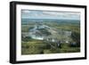 Victoria Falls or   Mosi-oa-Tunya   (The Smoke that Thunders), and Zambezi River, Zimbabwe-David Wall-Framed Photographic Print