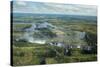 Victoria Falls or   Mosi-oa-Tunya   (The Smoke that Thunders), and Zambezi River, Zimbabwe-David Wall-Stretched Canvas