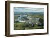 Victoria Falls or   Mosi-oa-Tunya   (The Smoke that Thunders), and Zambezi River, Zimbabwe-David Wall-Framed Photographic Print