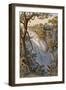 Victoria Falls: the Leaping Water (Colour Litho)-Thomas Baines-Framed Giclee Print