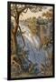 Victoria Falls: the Leaping Water (Colour Litho)-Thomas Baines-Framed Giclee Print