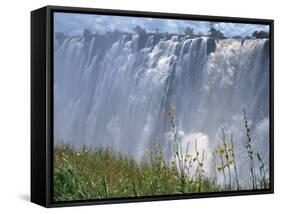 Victoria Falls, UNESCO World Heritage Site, Zambia, Africa-Pate Jenny-Framed Stretched Canvas