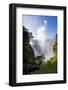 Victoria Falls water and drops in the air. Zambezi National Park. Zimbabwe.-Tom Norring-Framed Photographic Print