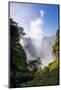 Victoria Falls water and drops in the air. Zambezi National Park. Zimbabwe.-Tom Norring-Mounted Photographic Print