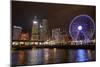 Victoria Harbor, Hong Kong Observation Wheel and skyscrapers, Central, Hong Kong, China-David Wall-Mounted Photographic Print