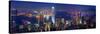 Victoria Harbour and Skyline from the Peak, Hong Kong, China-Michele Falzone-Stretched Canvas