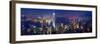 Victoria Harbour and Skyline from the Peak, Hong Kong, China-Michele Falzone-Framed Premium Photographic Print