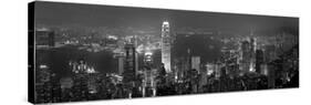 Victoria Harbour and Skyline from the Peak, Hong Kong, China-Michele Falzone-Stretched Canvas