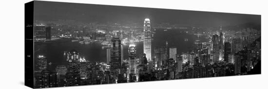 Victoria Harbour and Skyline from the Peak, Hong Kong, China-Michele Falzone-Stretched Canvas