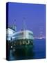 Victoria Harbour, Star Ferry Terminal, Kowloon, Hong Kong, China-Walter Bibikow-Stretched Canvas