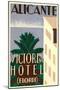 Victoria Hotel, Alicante, Spain-null-Mounted Premium Giclee Print