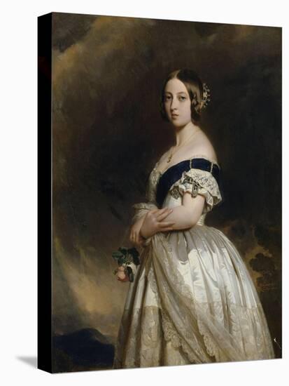 Victoria Ière, reine de Grande-Bretagne et d'Irlande en 1837 - Impératrice des Indes (1819-1901) --Franz Xaver Winterhalter-Stretched Canvas