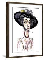 Victoria Mary 'Vita' Sackville-West English poet and novelist; caricature-Neale Osborne-Framed Giclee Print