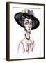 Victoria Mary 'Vita' Sackville-West English poet and novelist; caricature-Neale Osborne-Framed Giclee Print