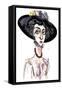 Victoria Mary 'Vita' Sackville-West English poet and novelist; caricature-Neale Osborne-Framed Stretched Canvas