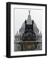 Victoria Memorial, Bronze Statue of Queen Victoria of England, Calcutta, India-null-Framed Giclee Print