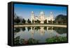 Victoria Memorial, Kolkata , India - Reflection on Water.-Rudra Narayan Mitra-Framed Stretched Canvas