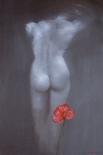 Night Flower 1, 2022 (Oil on Canvas)-Victoria Montesinos-Giclee Print