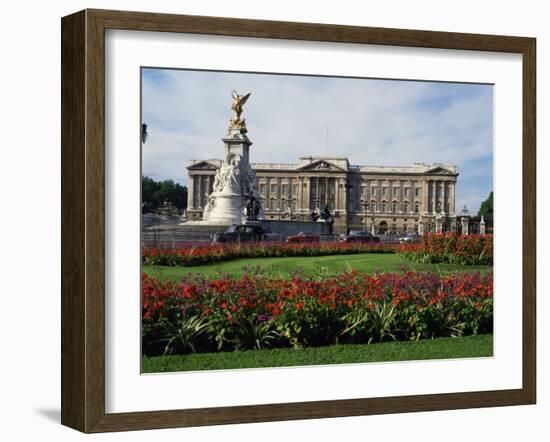 Victoria Monument and Buckingham Palace, London, England, United Kingdom, Europe-Rawlings Walter-Framed Photographic Print