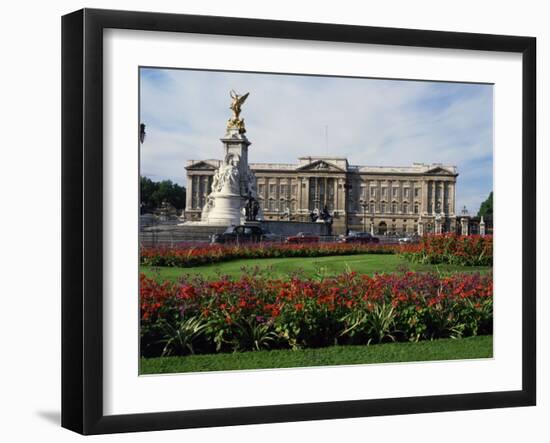 Victoria Monument and Buckingham Palace, London, England, United Kingdom, Europe-Rawlings Walter-Framed Photographic Print