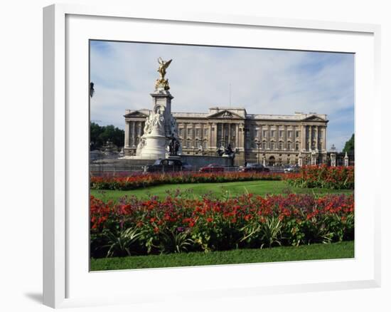 Victoria Monument and Buckingham Palace, London, England, United Kingdom, Europe-Rawlings Walter-Framed Photographic Print