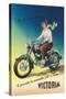 Victoria Motorcycle Advertisement-null-Stretched Canvas