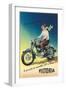 Victoria Motorcycle Advertisement-null-Framed Art Print